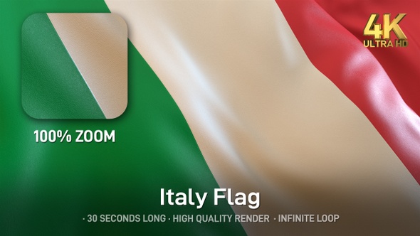 Italy Flag - 4K