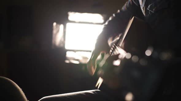 Guitarist Playing the Classical Guitar