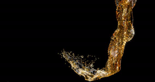 Alcohol Beer Splash on Black alt