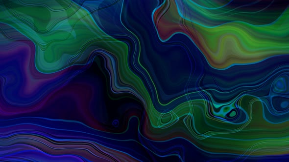 Black Blue Green Wavy Background Liquid Animated