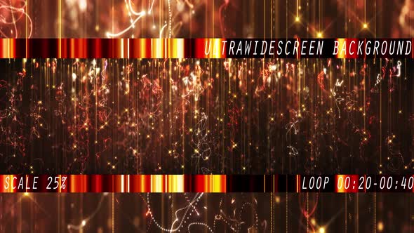 Holiday Stars Streaks Gold Red Christmas New Year Widescreen Background