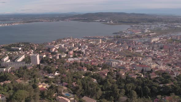 Aerial view of Sete, France