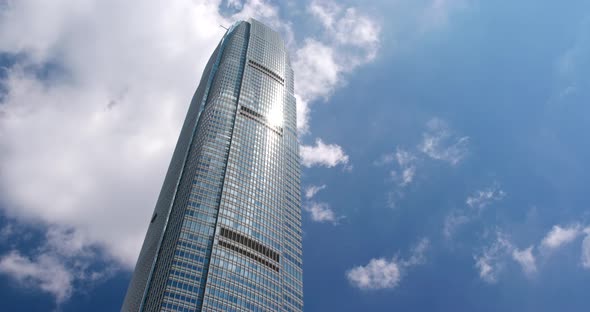 Business tower office with blue sky