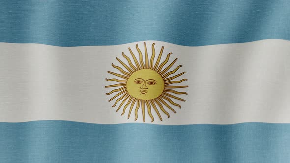The national flag of Argentina