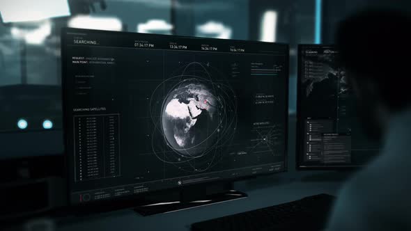 Earth Planet Satellite Network Searching Technology Tracks Multiple Locations alt