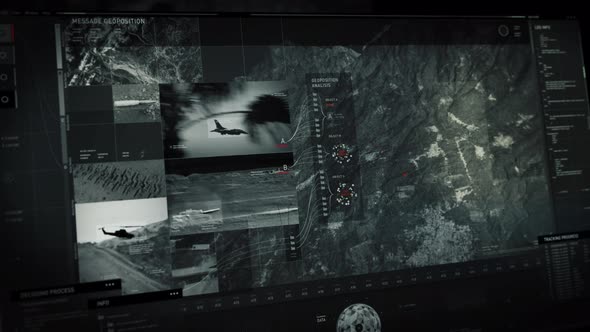 Radar scan technology has detected the rival army forces vehicles on the base alt