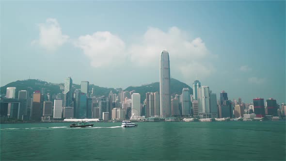 Hong Kong China Realtime / The Skyline of Hong Kong During the Day