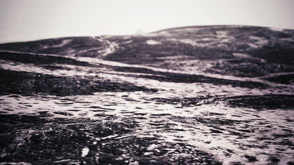 Snow Ice and Rocks at Northern Landscape