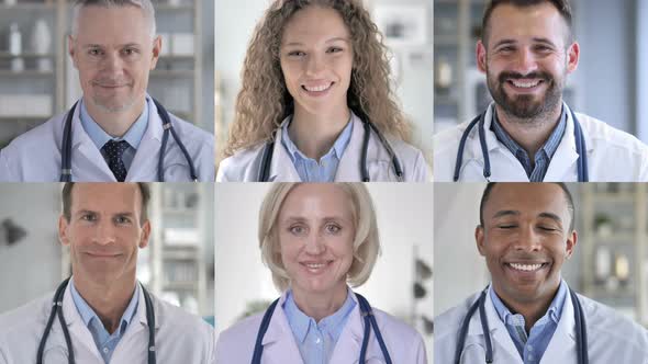 Collage of Doctors Looking At the Camera And Smiling