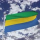 Gabon Flag With Sky - VideoHive Item for Sale