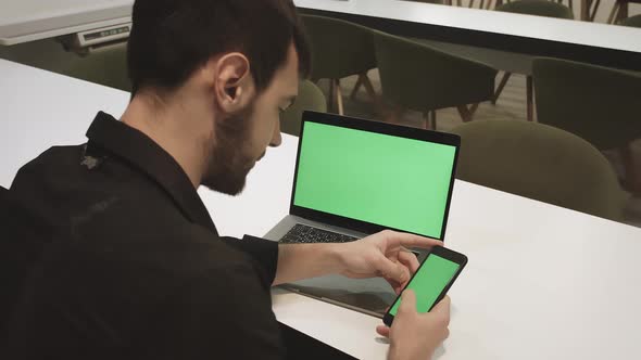 Green Screen Laptop