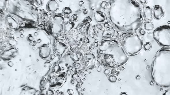 Super Slow Motion Shot of Flowing and Bubbling Water at 1000 Fps