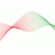 Red Green Gradient Line Wave Animation On White Background - VideoHive Item for Sale