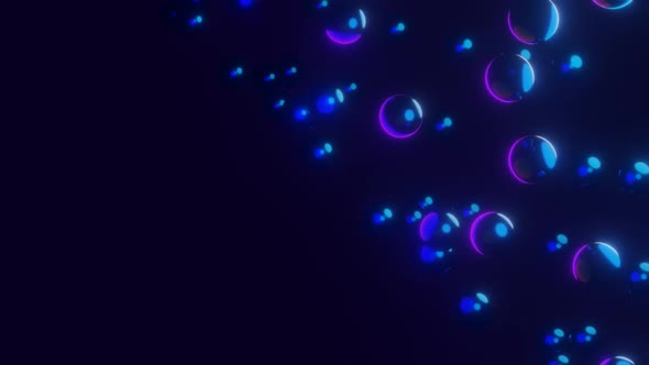 Animated Background Sphere in Dark Area Active Rotating