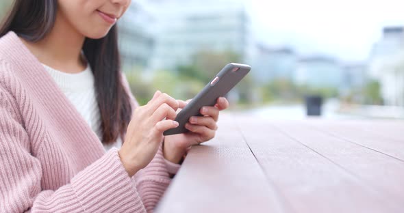 Woman use of smart phone