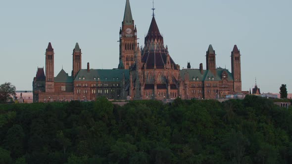 Ottawa River and Parliament Hill