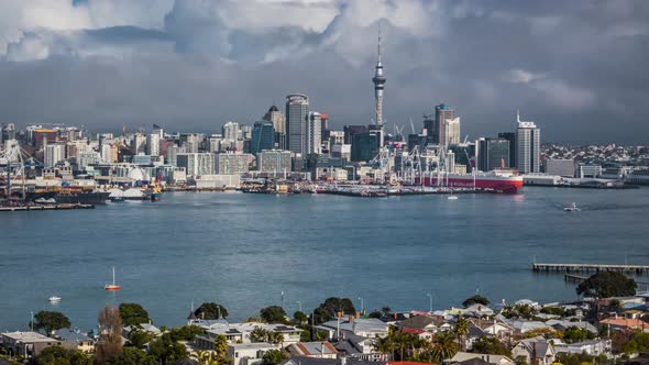 Auckland in New Zealand timelapse