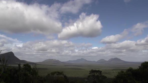 The Stirling Range landscape time lapse