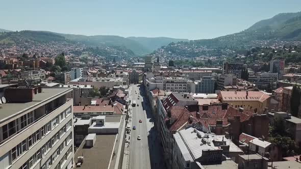 Aerial View Of Sarajevo City V2