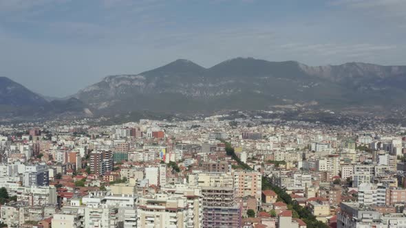 Aerial View Tirana Albania