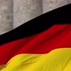 German Flag on the Background of Columns - VideoHive Item for Sale