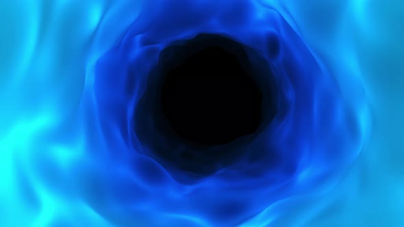 A Blue Energy Vortex Flies Straight Through a Loop in Cyberspace alt