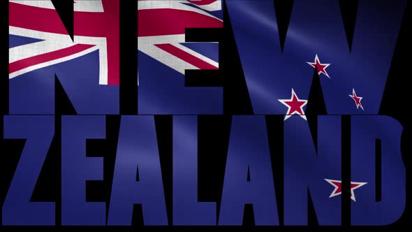 New Zealand Flag Into Country Name