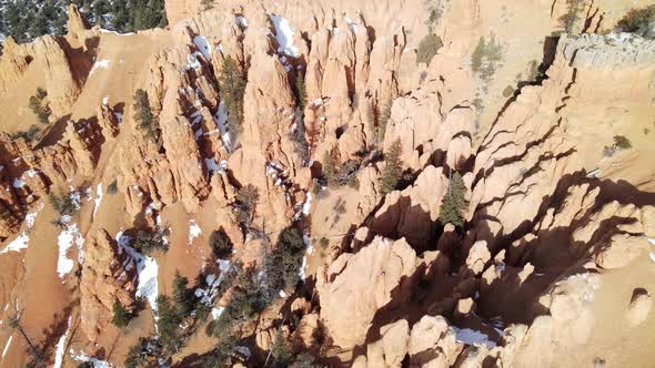 Aerial of the rugged landscape of southern Utah