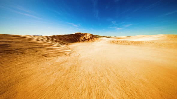 Beautiful Sand Dunes in the Sahara Desert