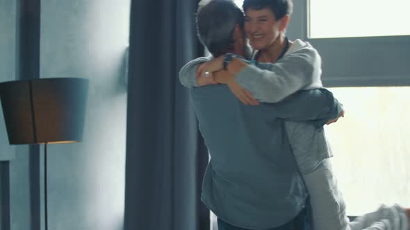 Couple Aged Dancing