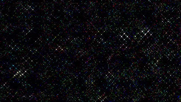 Abstract Background With Dots Scattered Stripes of Light in full color, on a black background