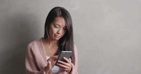 Young woman use of mobile phone