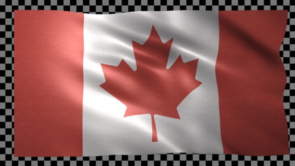 Canada Waving Flag Looped