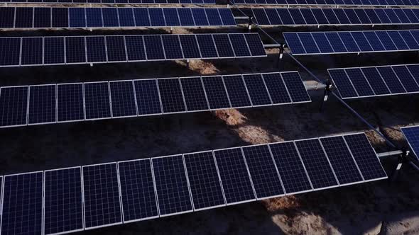 Aerial Shot Of Solar Panels