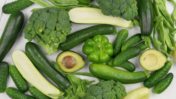 Fresh Green Different Vegetables
