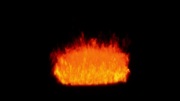 Burning flames from start to finish with ProRes Isolated by Alpha channel (transparent background)