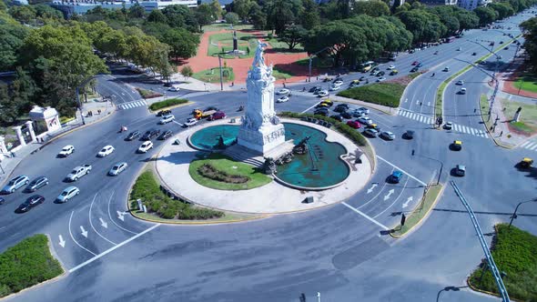 Buenos Aires Argentina. Downtown landscape of tourism landmark city.