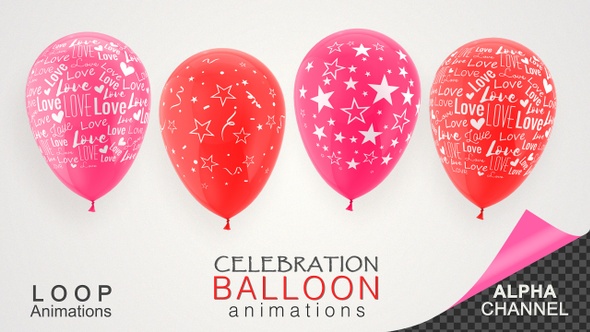 Celebration Balloons For Valentine's Day and Birthday Events