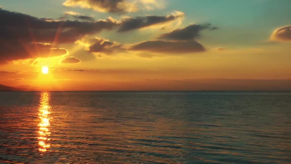 Sunset On The Sea Time Lapse