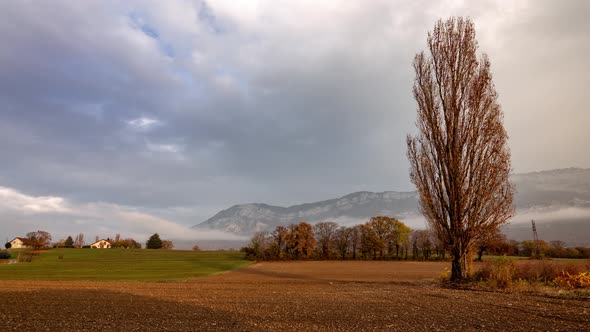 4K Timelapse Aix-les-Bains, Les Bauges, Sunset 2