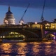 Illuminated Southwark Bridge St Paul's Cathedral - VideoHive Item for Sale
