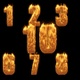 Fire Numbers Collections From 0 To Ten - VideoHive Item for Sale