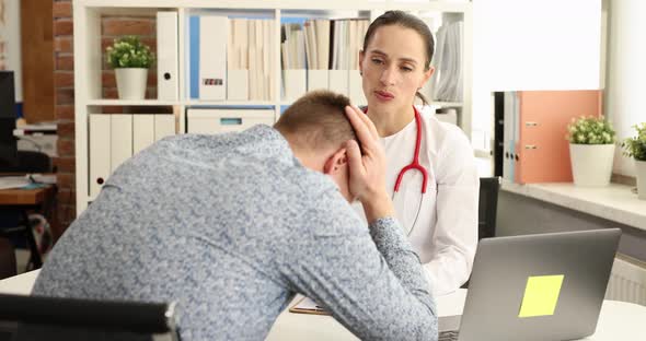 Female Doctor Informs Patient About Serious Illness  Movie