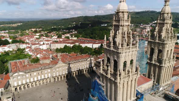 Santiago Compostela Towers Cathedral