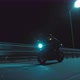 A Man Rides a Sports Motorcycle Through the City at Night - VideoHive Item for Sale