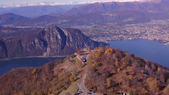 Sighignola Summit and the Balcone D'Italia Overlooking Lugano