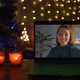 Video Call on Laptop with Young Woman on Screen - VideoHive Item for Sale