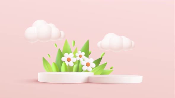 Pink Podium Bacground