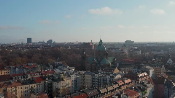 Beautiful Cathedral in Middle of a Residential Neighbourhood in Munich, Germany the Wonderful