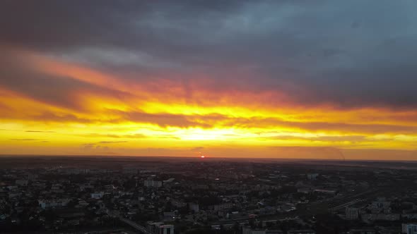 Burning Sunset On The Horizon